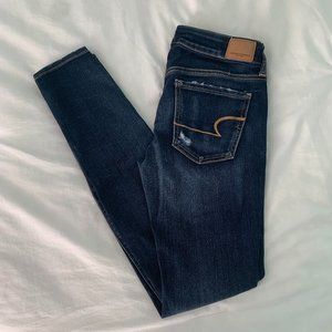 American Eagle Ripped Jeggings - 4 Long